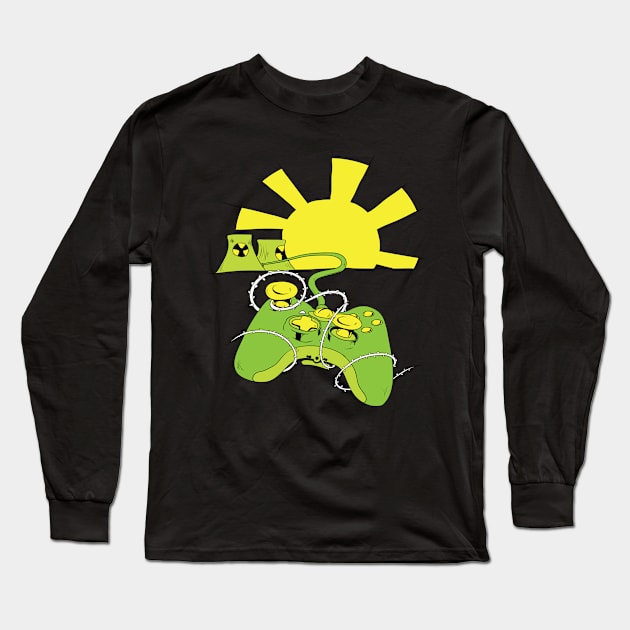 post apocalyptic bio hazard Long Sleeve T-Shirt by ReignGFX